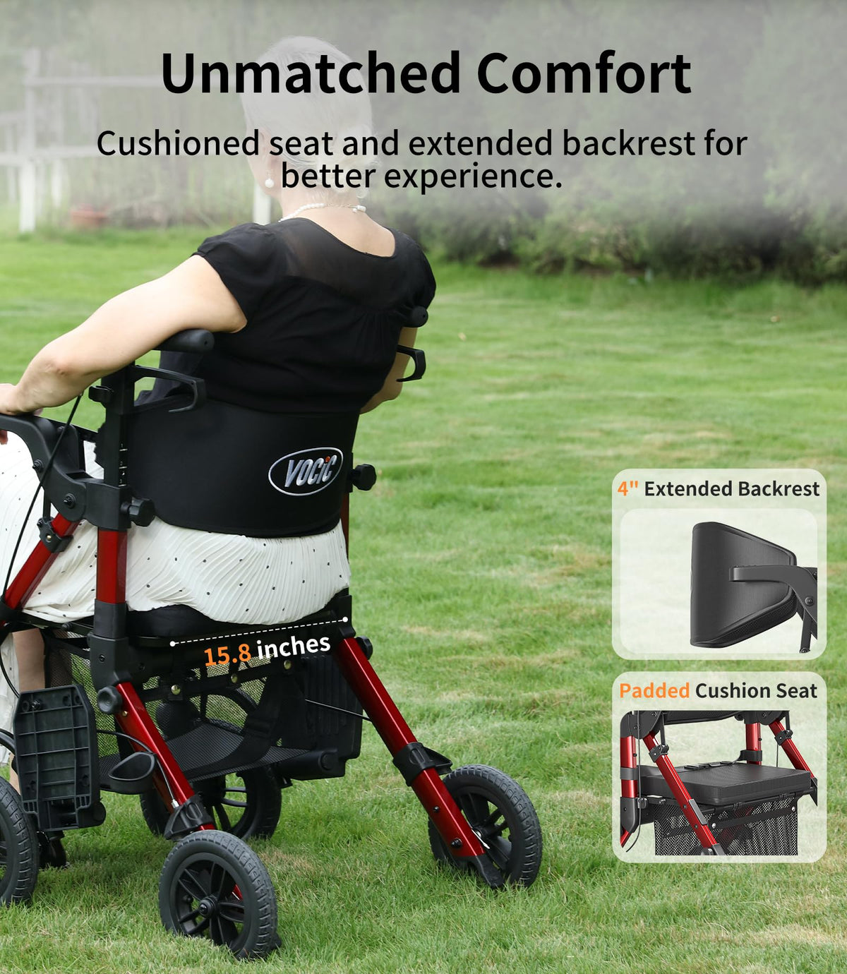 2 in 1 Walker Wheelchair Combo J50933