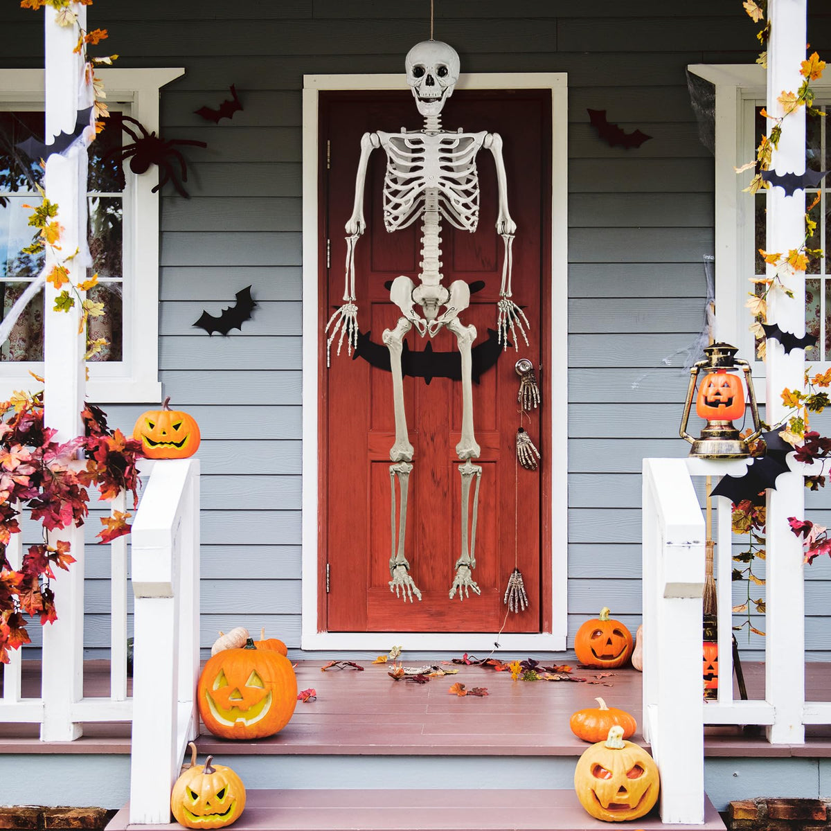 5.4 FT Life Size Posable Skeleton Decoration B499