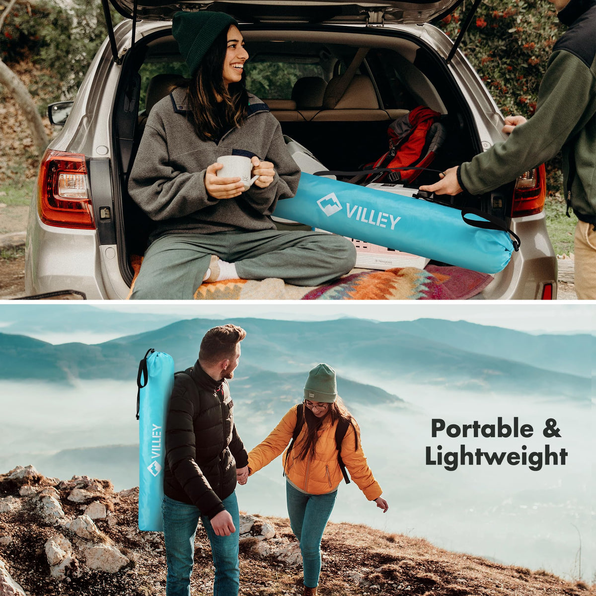 Folding Camping Table with 2 Cup Holders R145