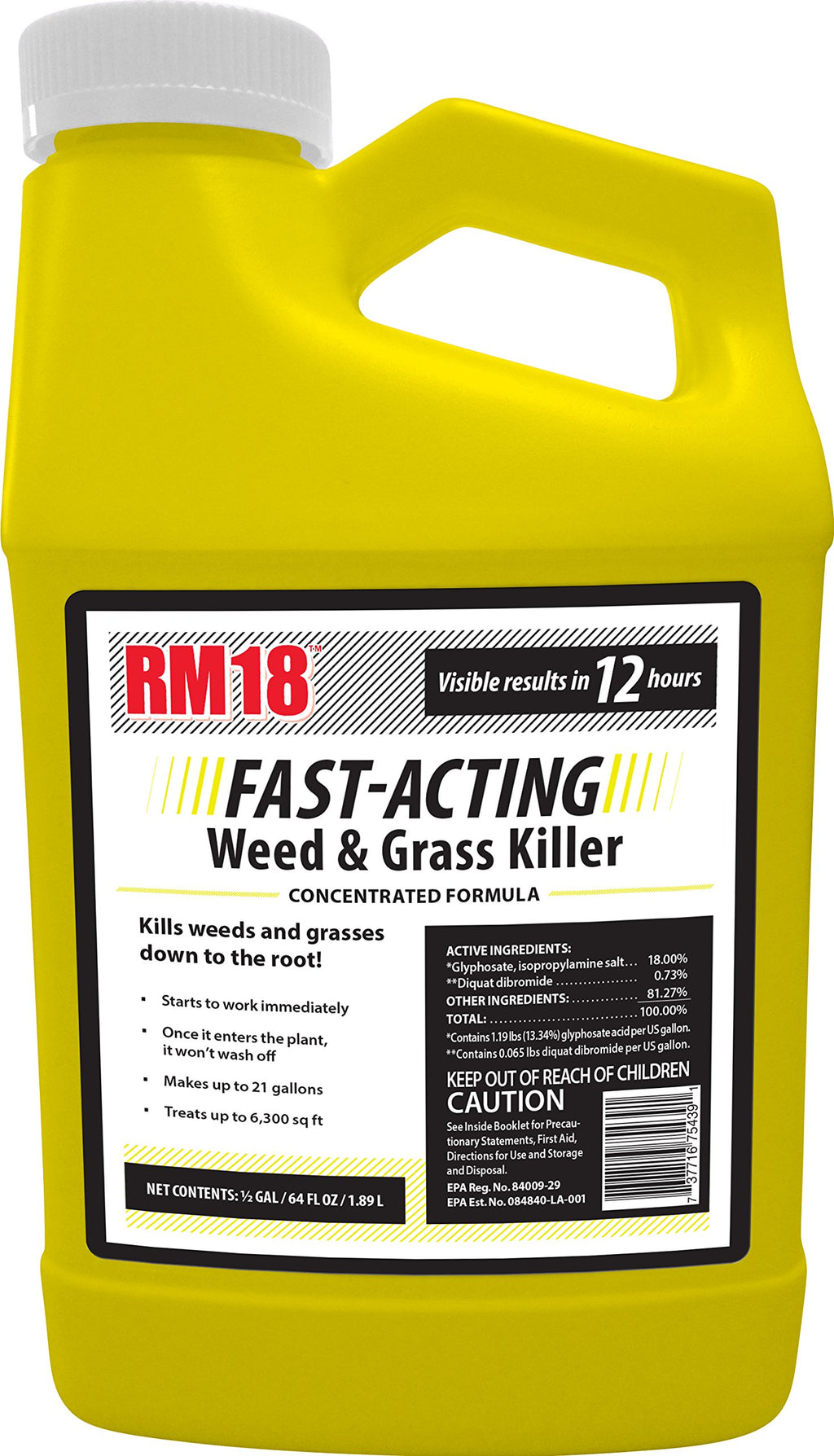 Fast-Acting Weed and Grass Killer, 64-ounce U602
