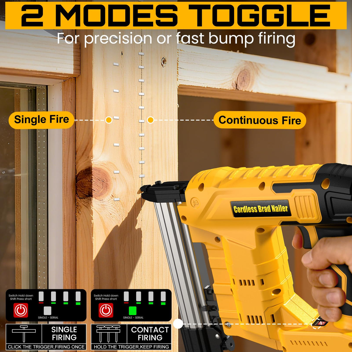 18 Gauge Cordless Brad Nailer & Staple Gun O879445