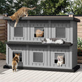 Weatherproof Insulated Outdoor Cat House H31220