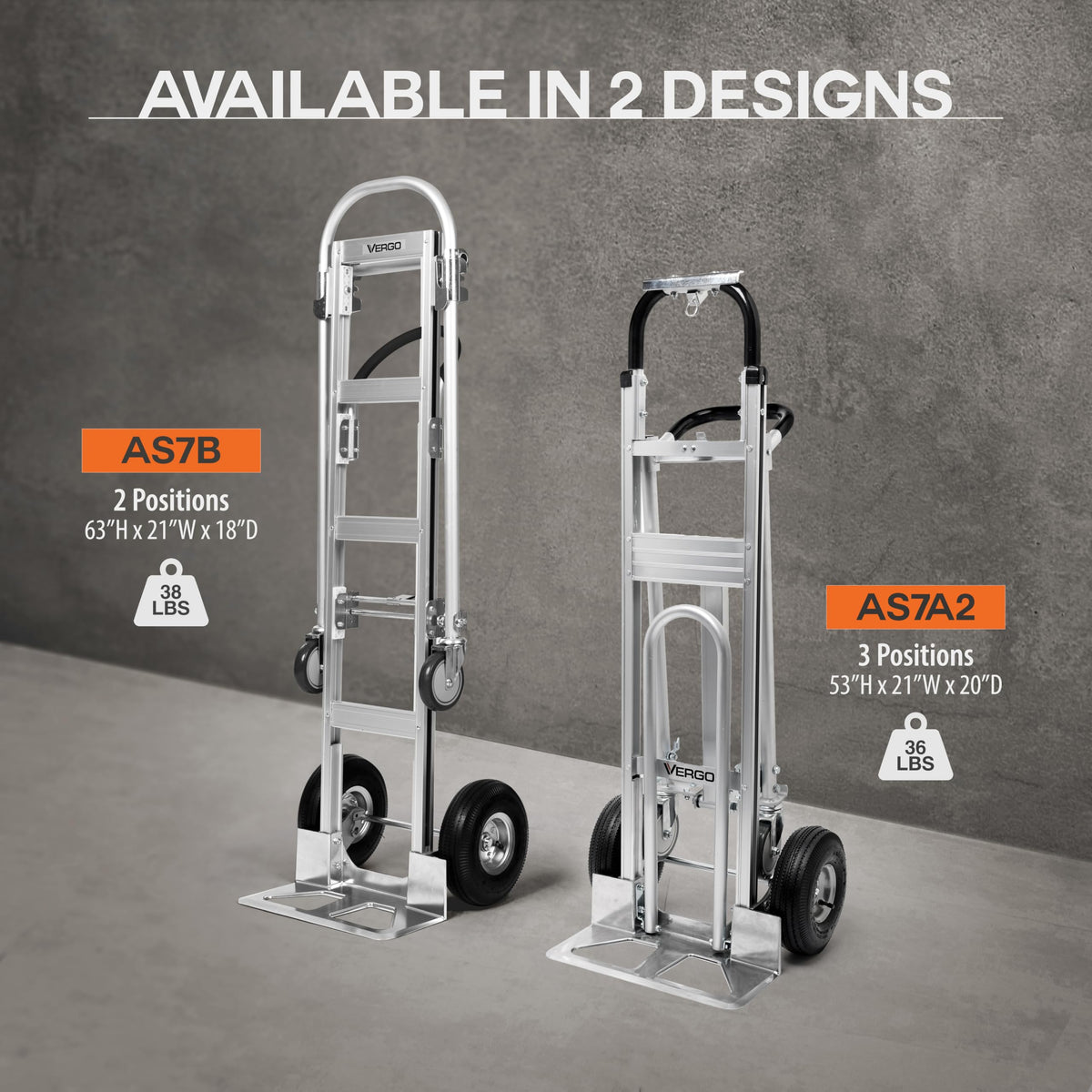 Heavy Duty Aluminum 2 in 1 Convertible Hand Truck 800 lb Capacity V59577