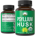 Organic Psyllium Husk Vegan Capsules Fiber Supplement C255