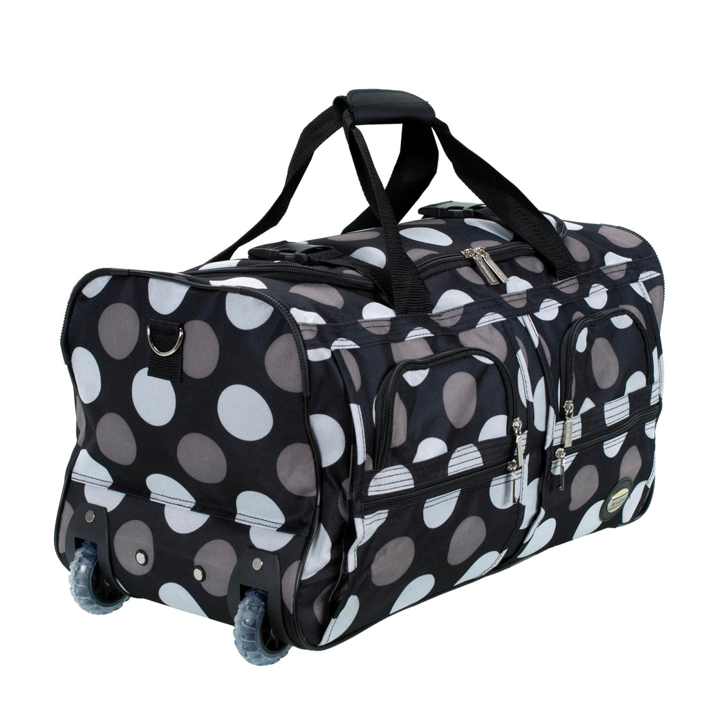 Rolling Duffel Bag, Black, 22" M3343