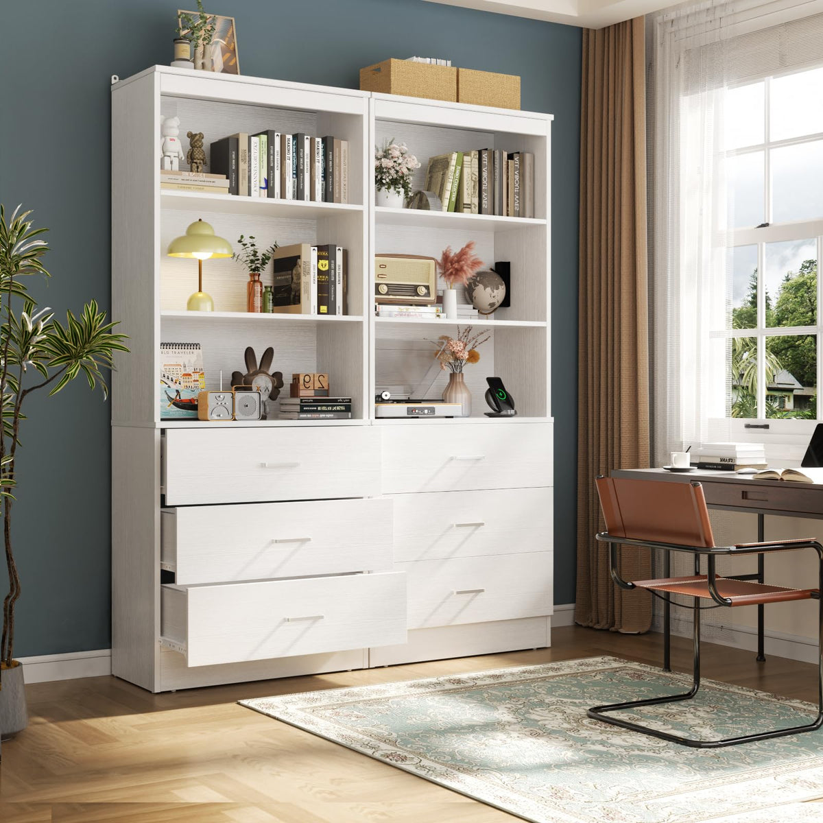 23.6" White Closet Drawers System with 3 Drawers O4900
