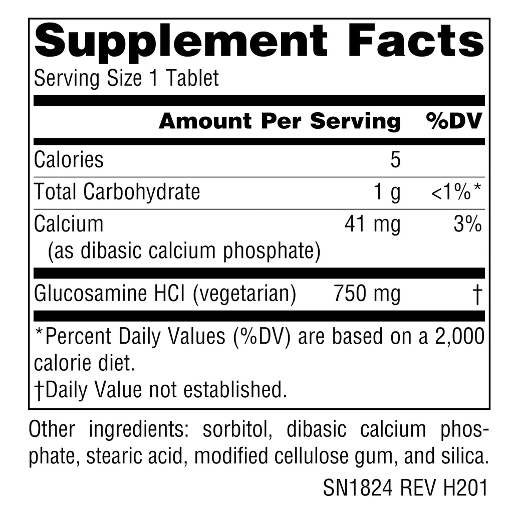 Vegetarian Glucosamine 750 mg 60 Tablets S974223