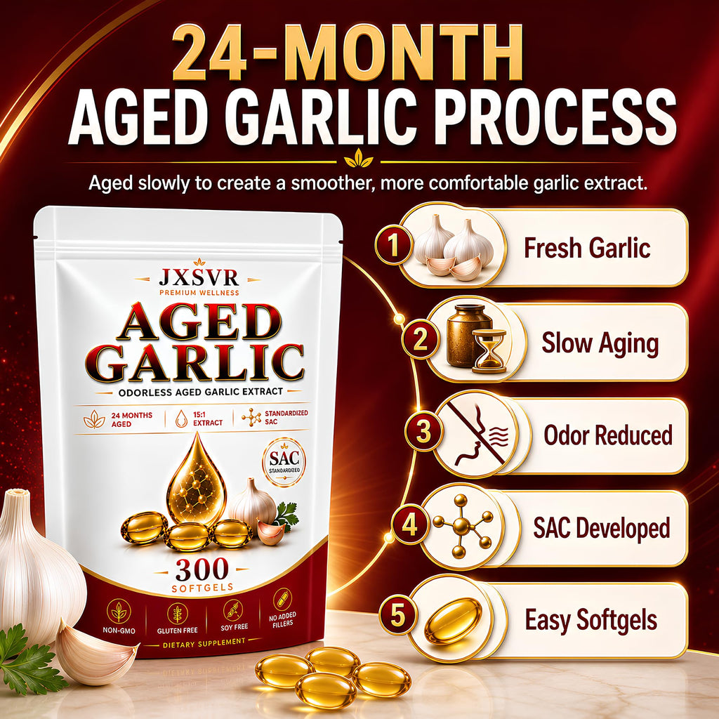 Aged Odorless Garlic Extract Softgels 300 Count O8140