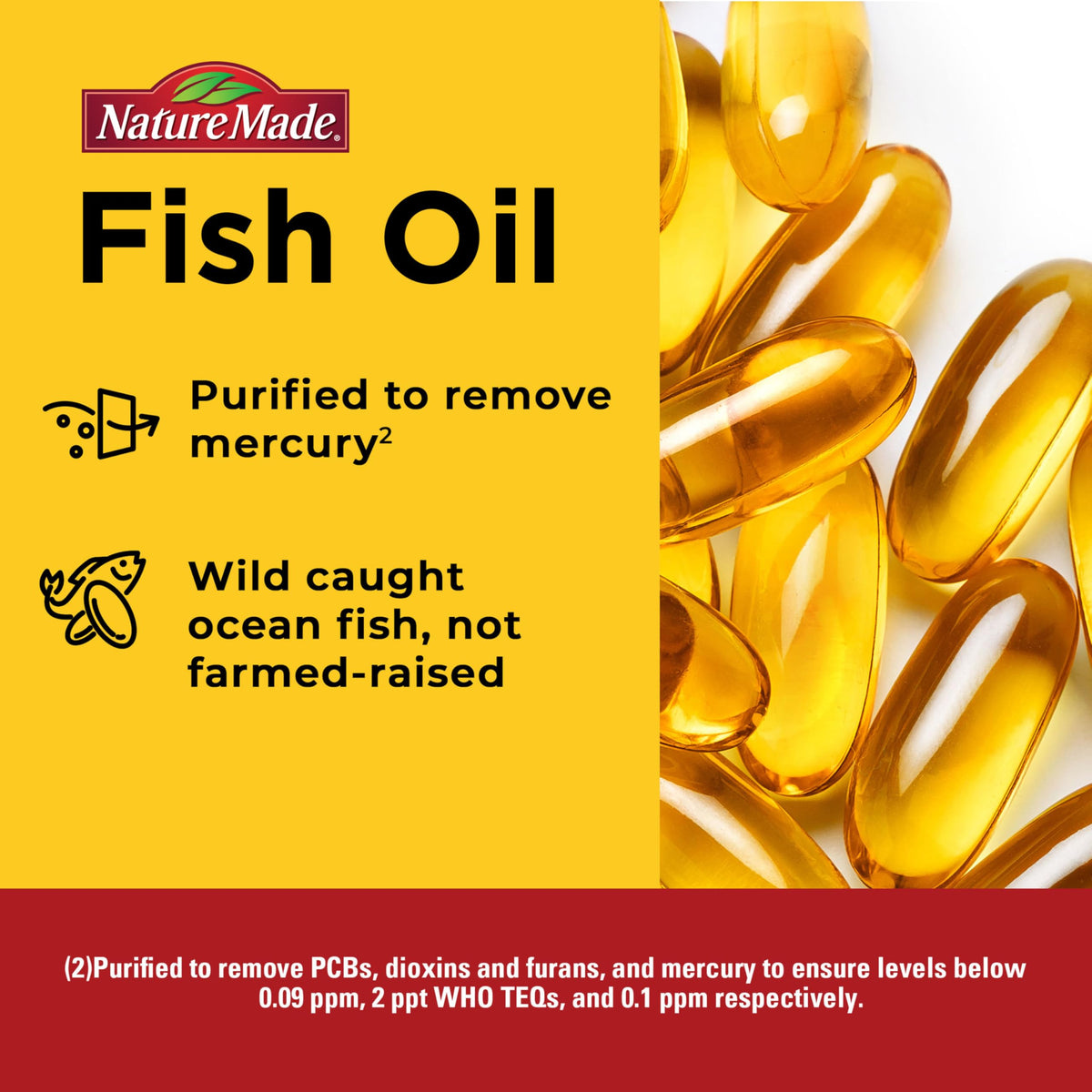Omega 3 Fish Oil Supplement 1400mg 45 Softgel I737344