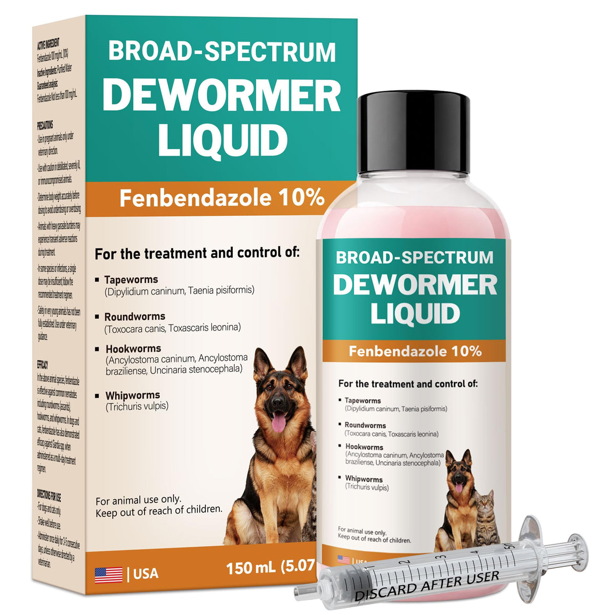Fenbendazole Liquid 10% Dewormer 150ml I62005