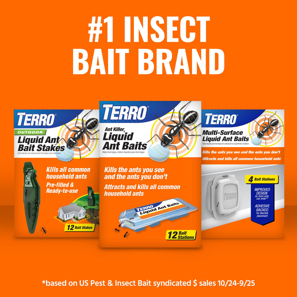 Outdoor Liquid Ant Bait Killer and Trap 8 Bait Stations Z95808