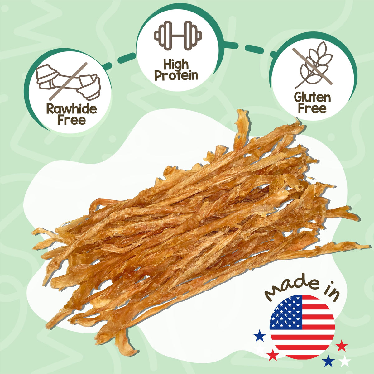 Turkey Tendons Dog Treats 1 lb Z4374