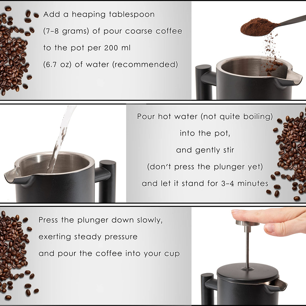 26 Oz Stainless Steel French Press N10554