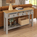Solid Wood Console Table with 3 Drawers T13738