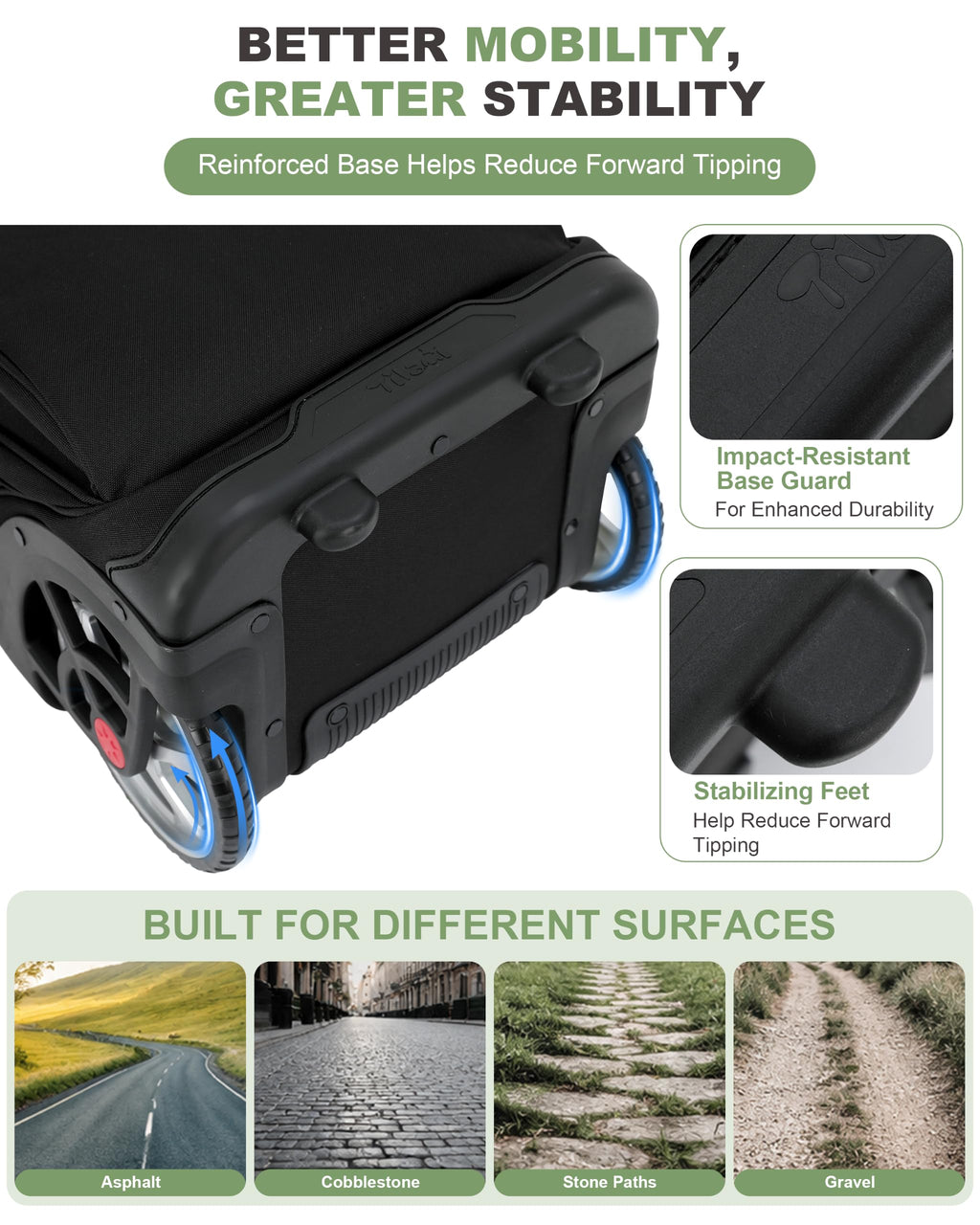 19 Inch Rolling Backpack L20921