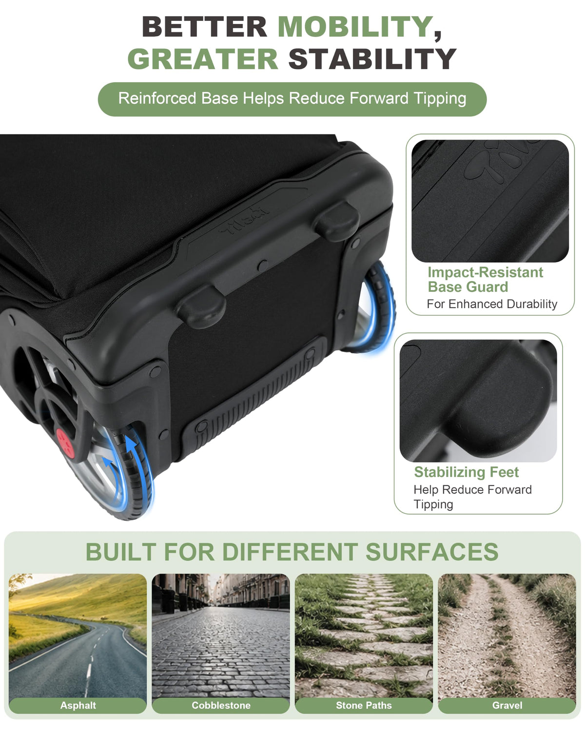 19 Inch Rolling Backpack L20921
