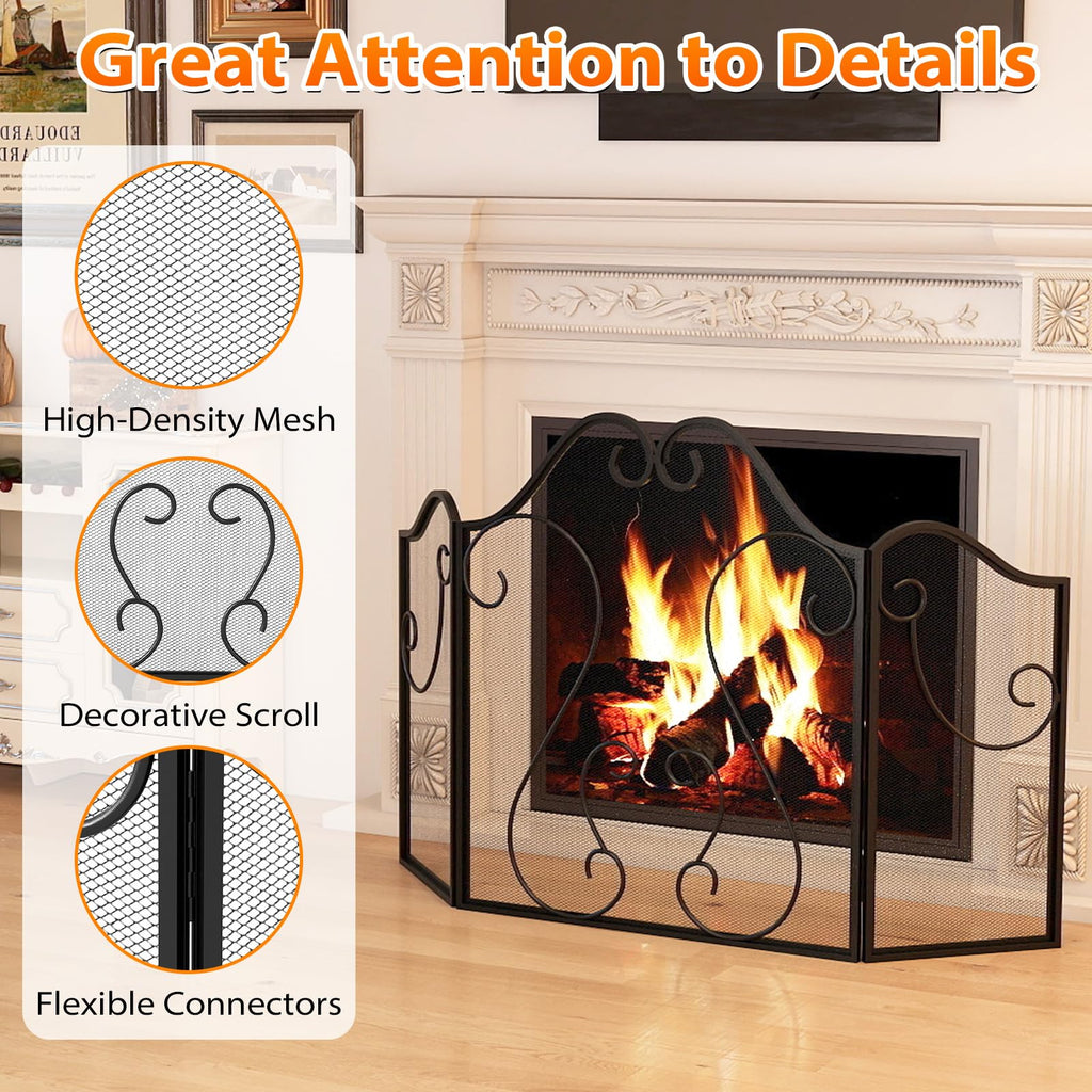 Foldable Fireplace Screen R29570
