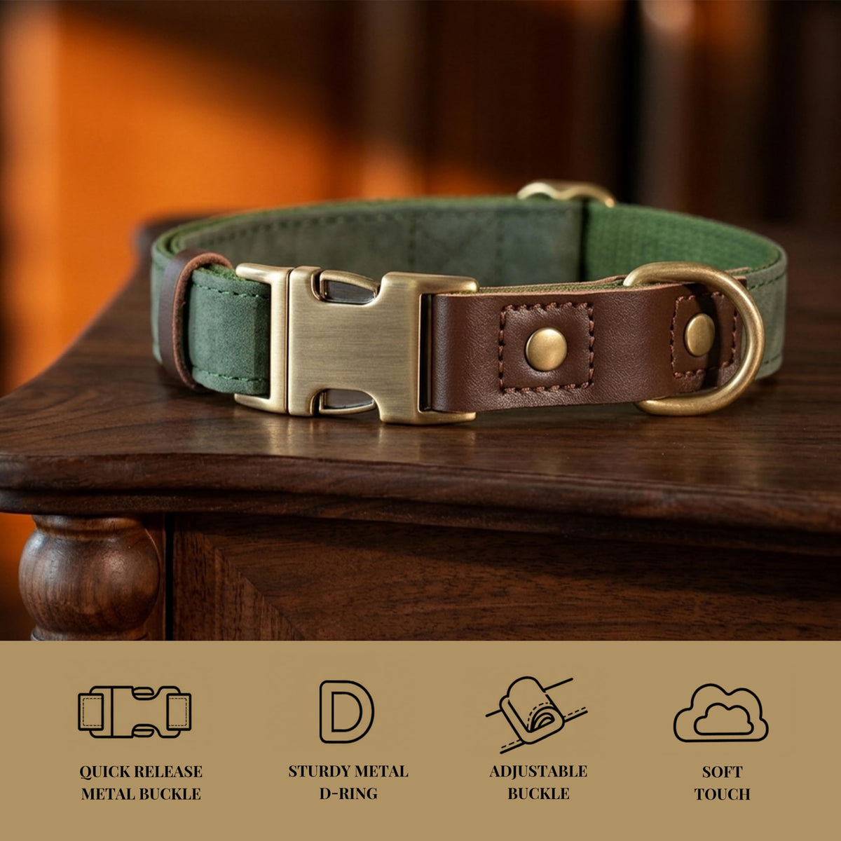 PU Leather Dog Collar U3436