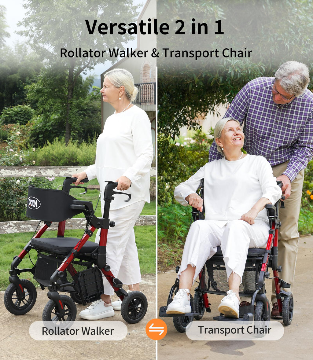 2 in 1 Walker Wheelchair Combo J50933