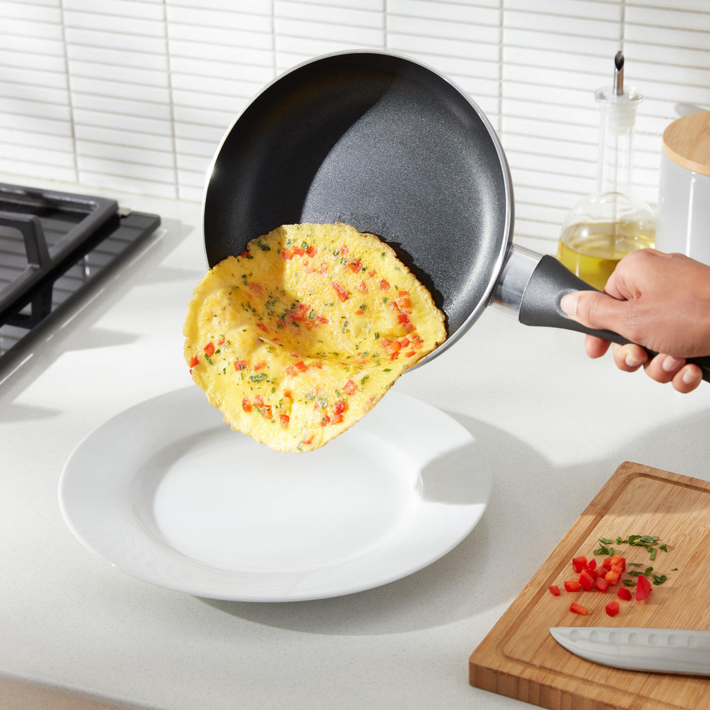 Ceramic Nonstick Frying Pan Set, 3-Piece, Black K907