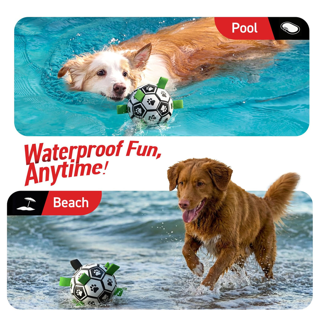 6 Inch Dog Soccer Ball with Straps N55784
