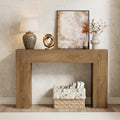 43-Inch Light Oak Brown Wood Console Table E311551