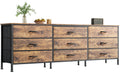 63 Inch 9 Fabric Drawer Dresser D461