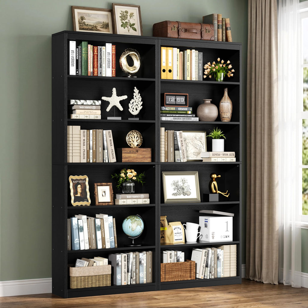 6-Tier Black Bookshelf R217