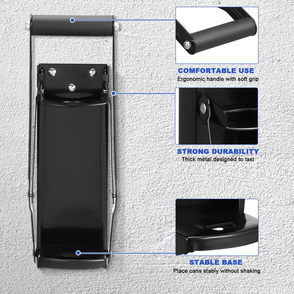 Wall Mounted Stainless Steel Can Crusher with Bottle Opener W7238