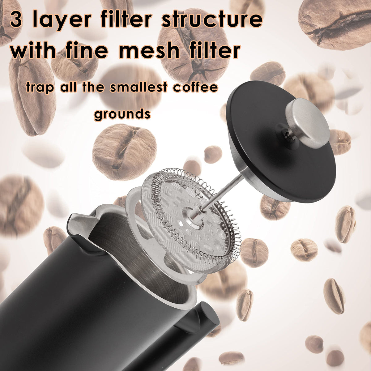 26 Oz Stainless Steel French Press N10554