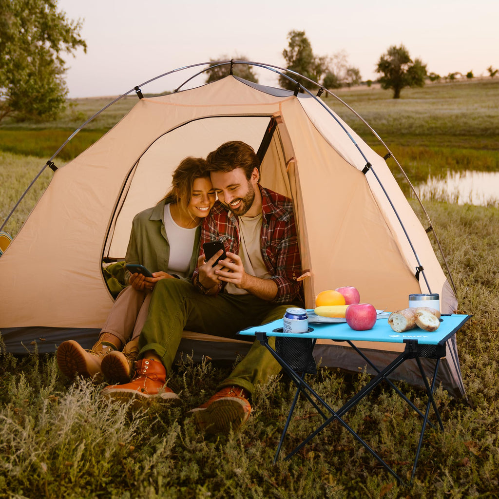 Folding Camping Table with 2 Cup Holders R145