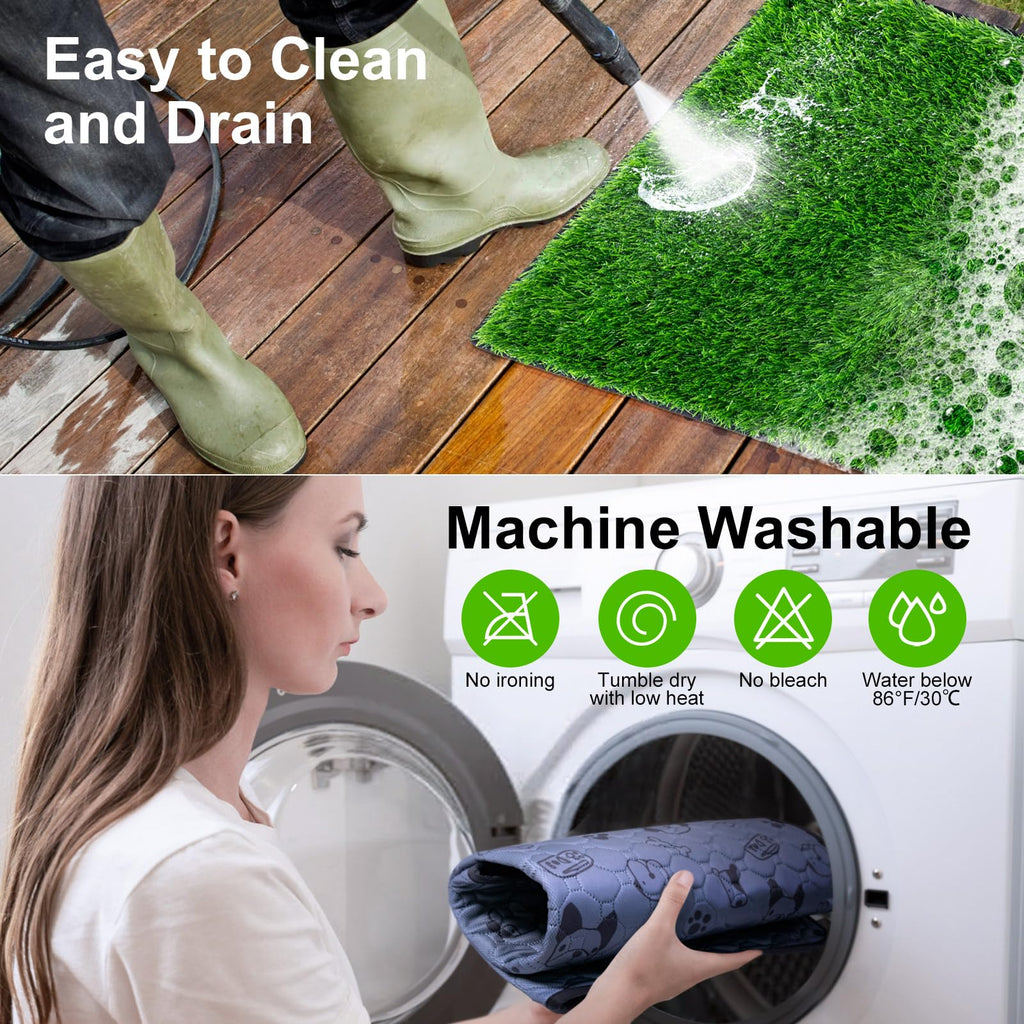 32" x 24" Washable Reusable Artificial Grass Pee Pads D56238