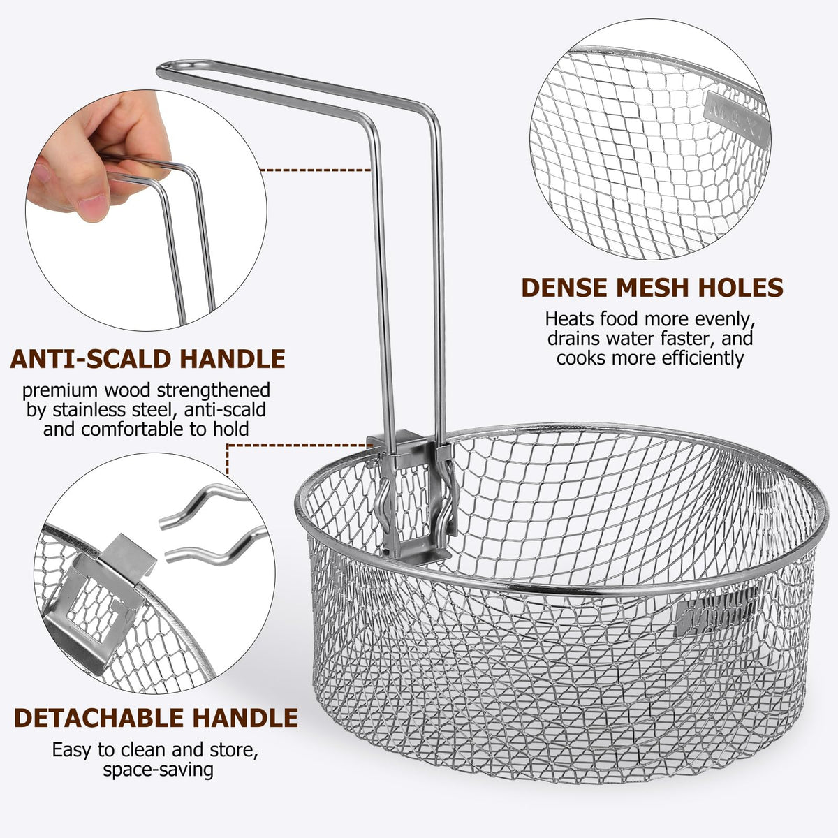 Deep Fryer Basket with Handle Q375406