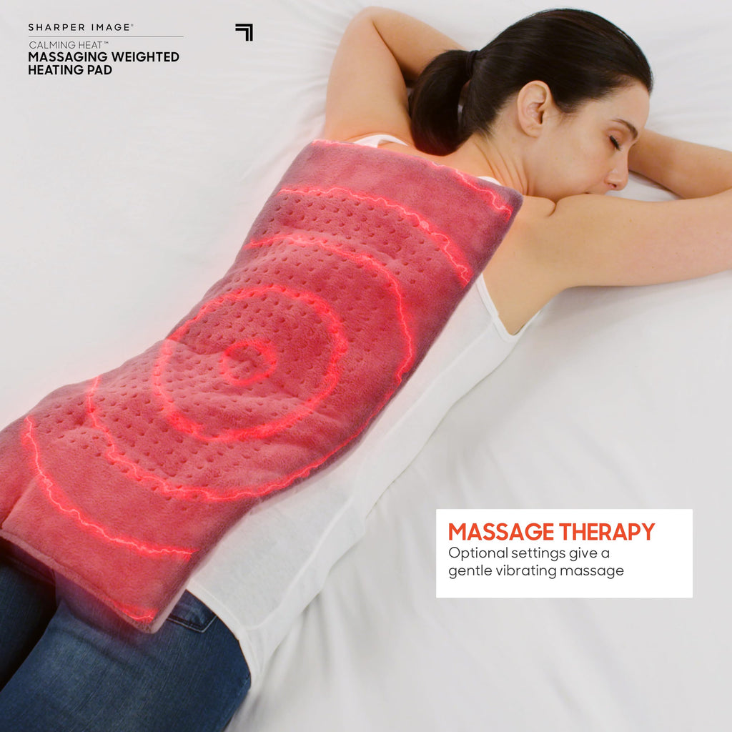 Weighted Heating Pad with 3 Heat 6 Massage Settings K51160