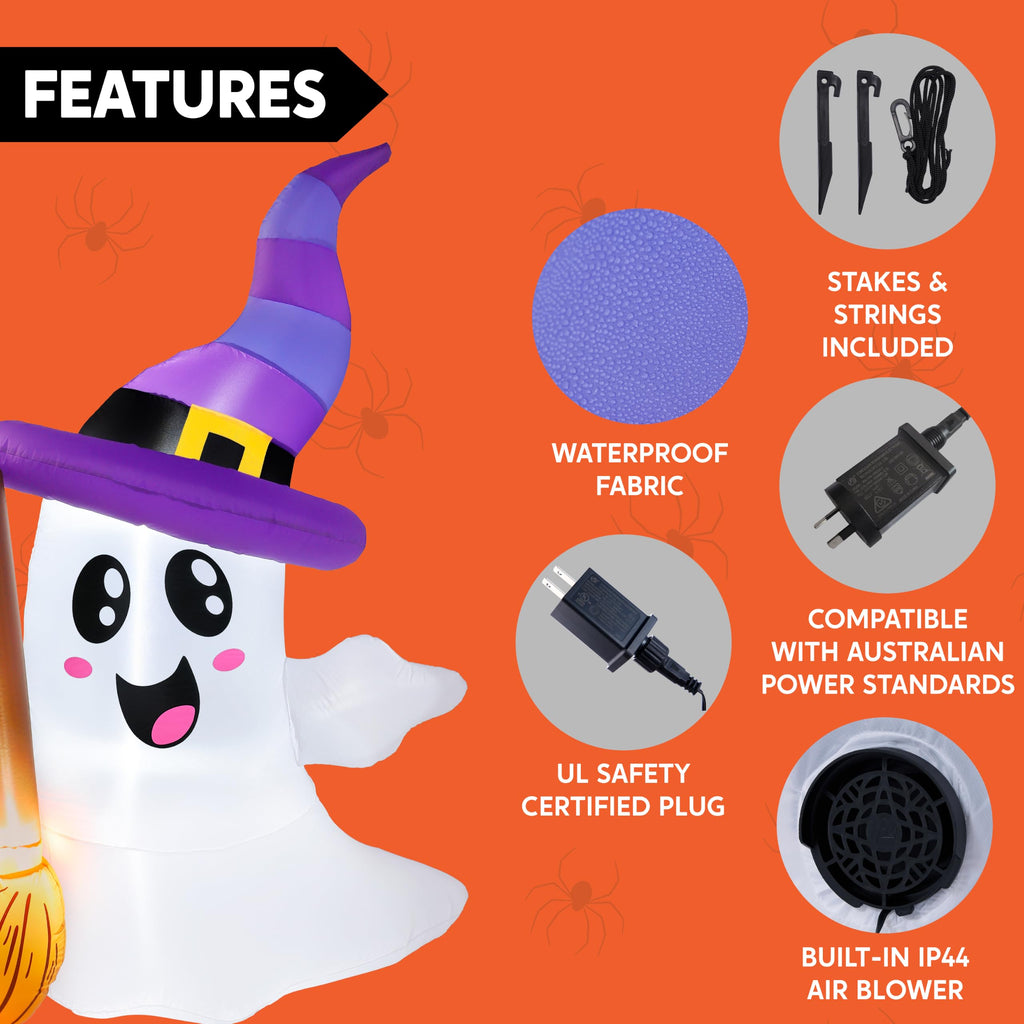 Halloween Inflatables Ghost Outdoor Decorations with LED G980
