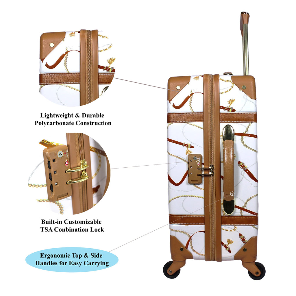 Vintage 20-Inch Hardside Carry-On Spinner Luggage U336