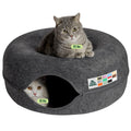 Large Dark Gray Cat Cave Bed S86106