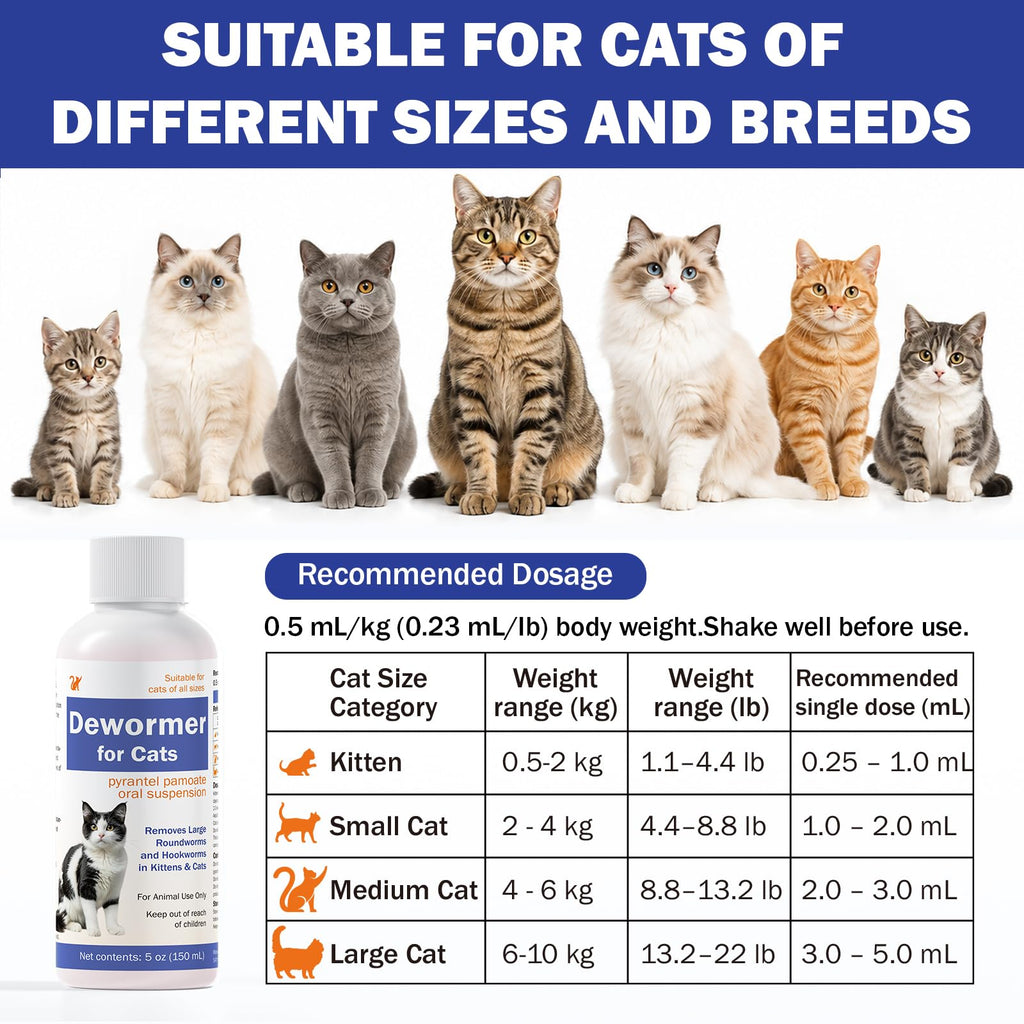 Pyrantel Pamoate Oral Dewormer for Cats & Kittens V949409