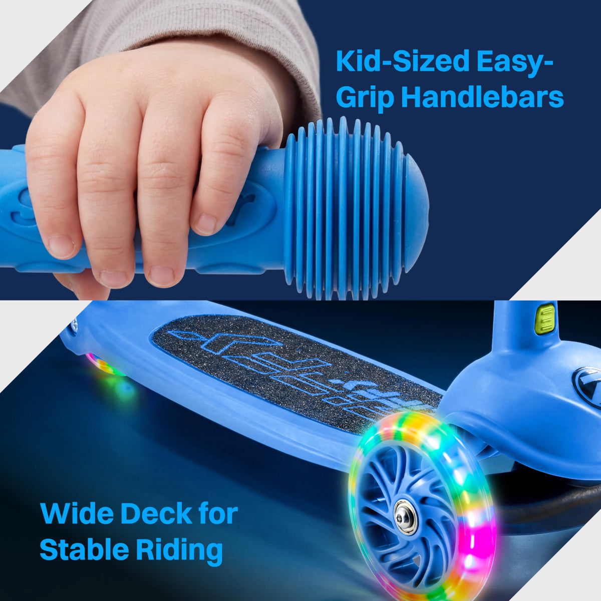Multicolor 3 Wheel Scooter with LED Light-Up Wheels T48561