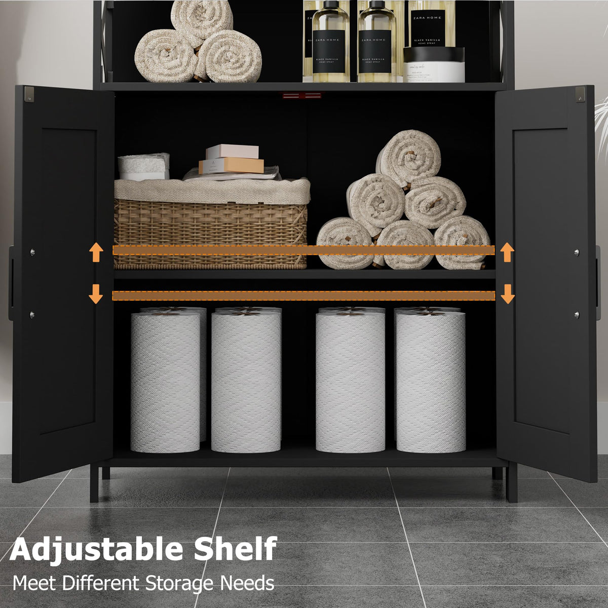 Bathroom Storage Cabinet with Doors U4609