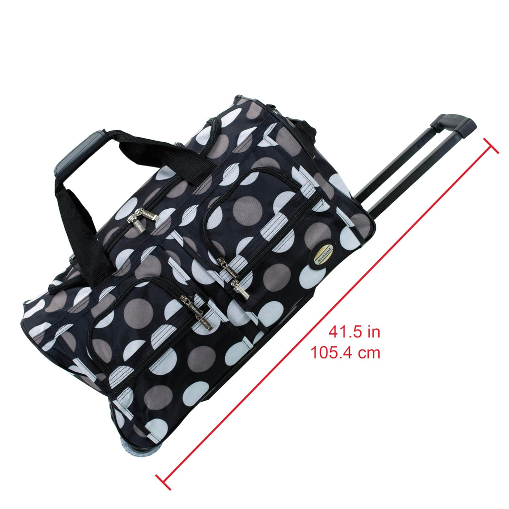 Rolling Duffel Bag, Black, 22" M3343