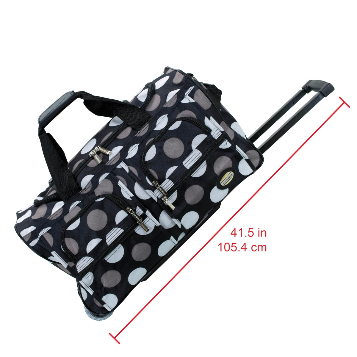 Rolling Duffel Bag, Black, 22" M3343