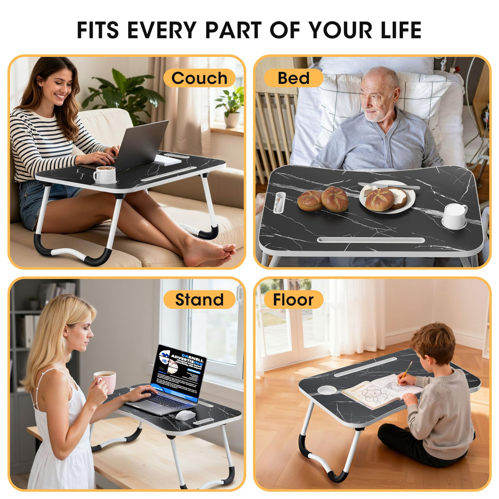 Folding Wood Lap Desk with Cup Holder P531010