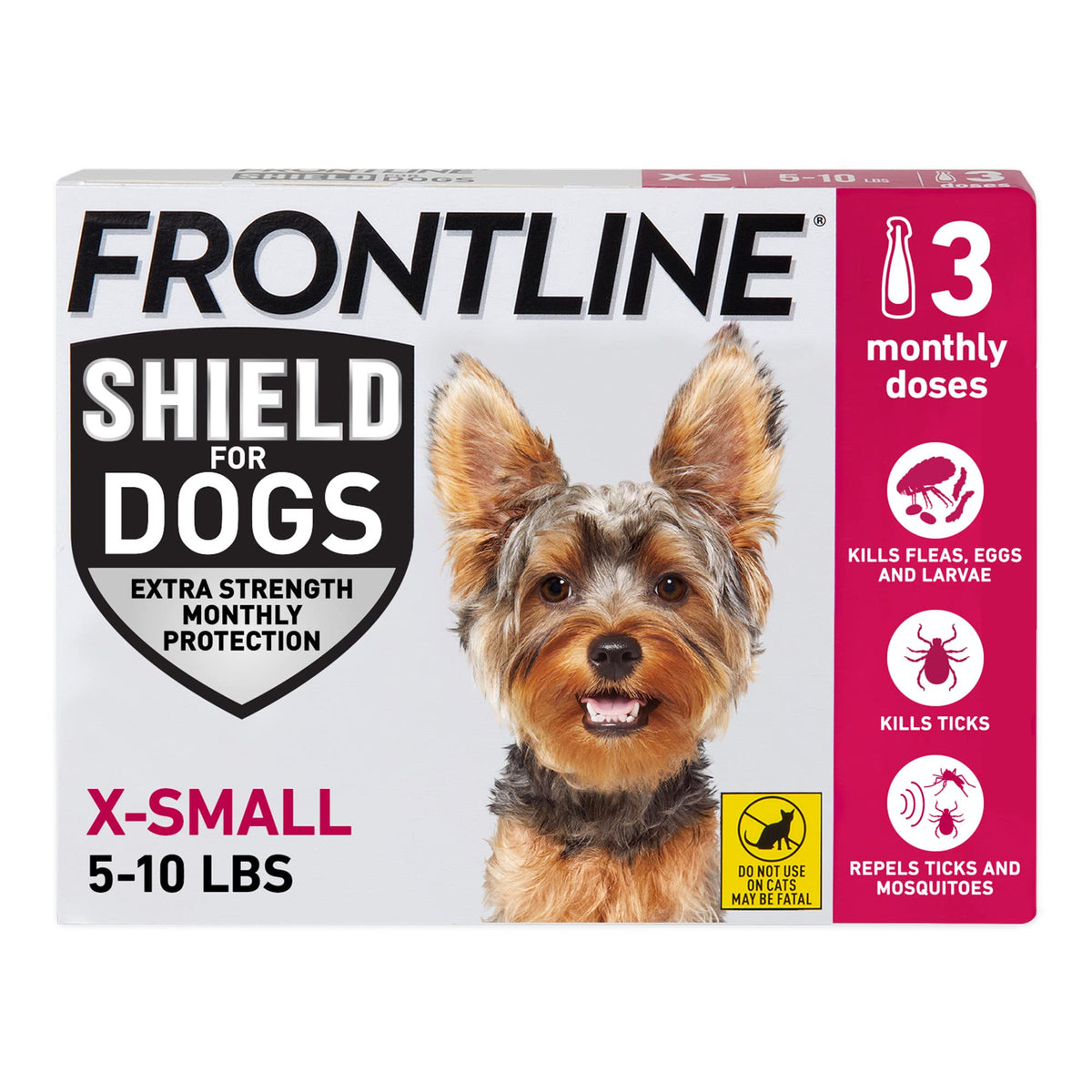 Flea & Tick Treatment for X-Small Dogs 5-10 lbs. Count of 3 T878791