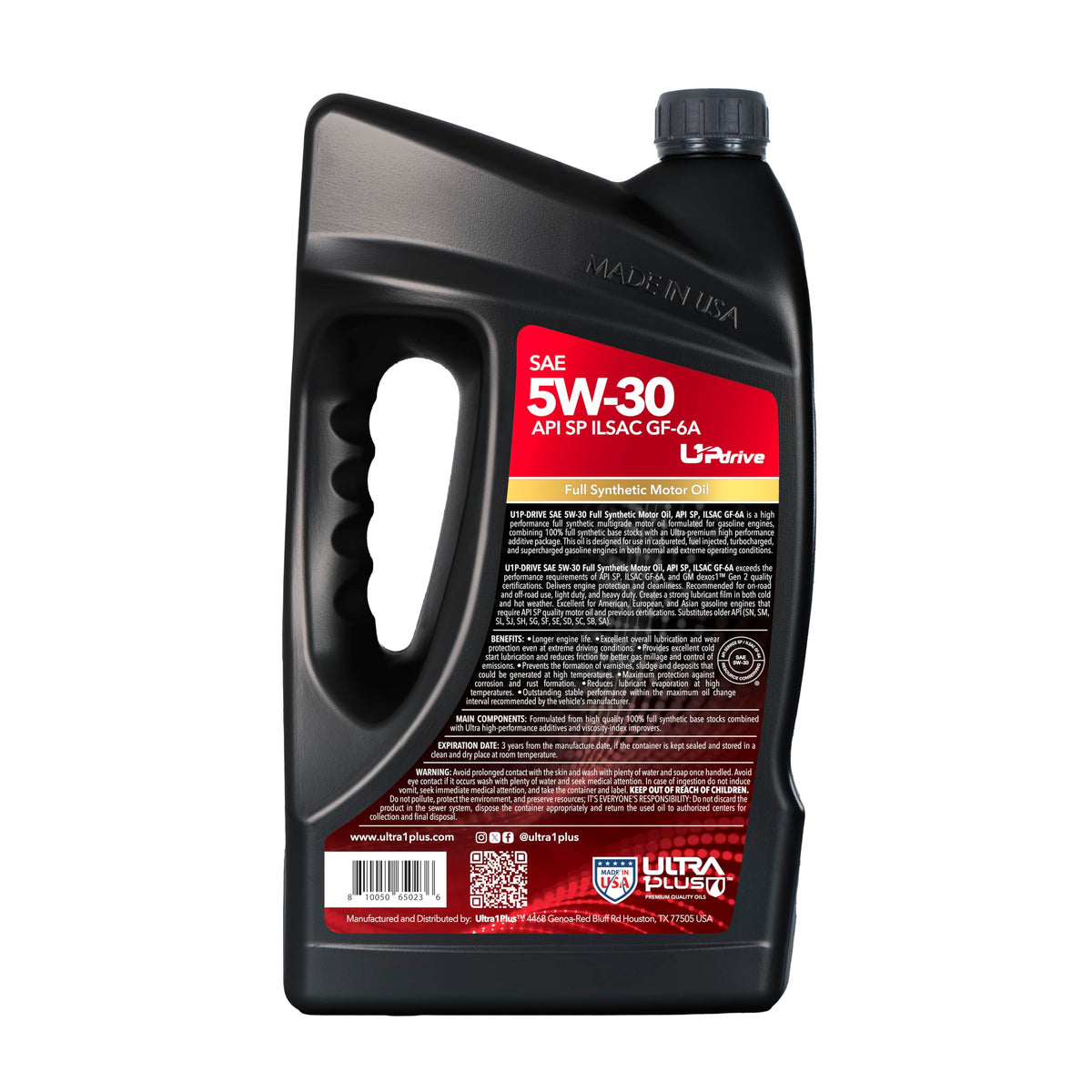 5W-30 Full Synthetic Motor Oil 5 Quart W669