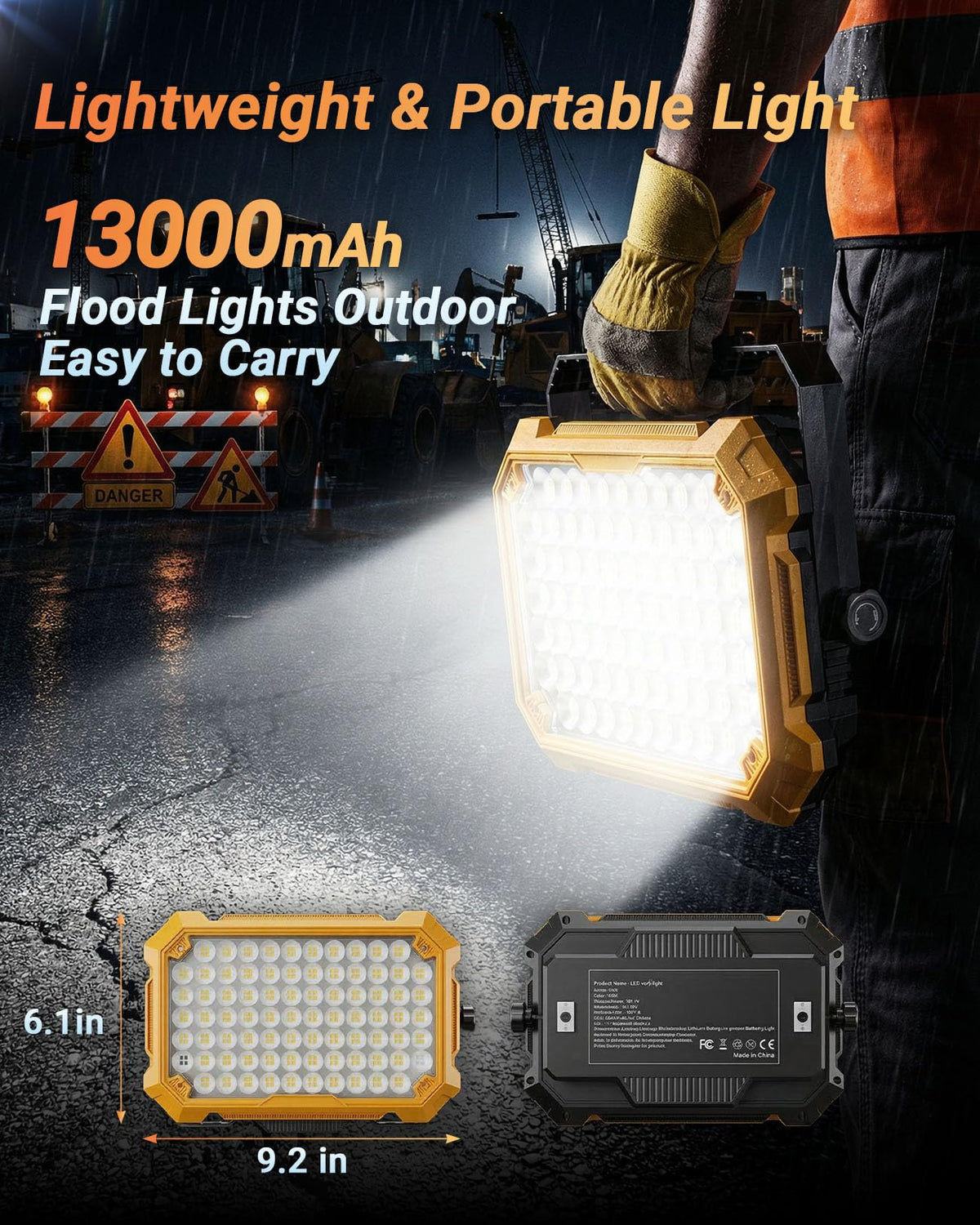 Rechargeable Magnetic LED Work Light B37652