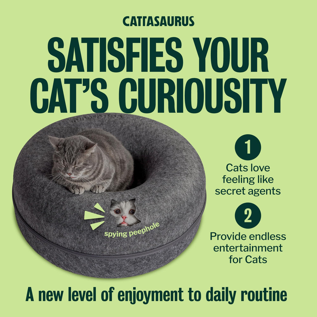 Large Dark Gray Cat Cave Bed S86106