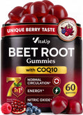 Beet Root Gummies with CoQ10, Grape Seed, Vitamin C, B12 & B3 A595869