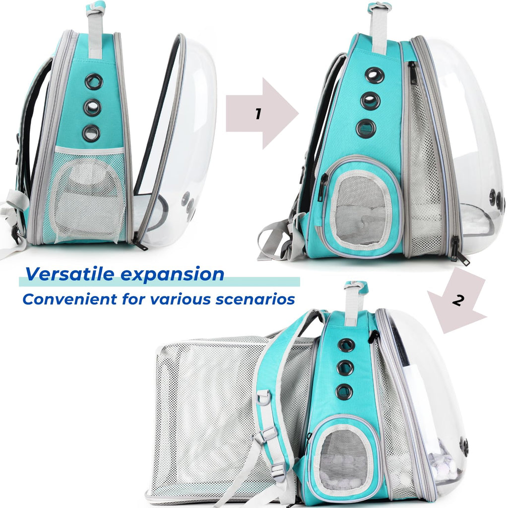 Expandable Cat Backpack with Mini Fan W912