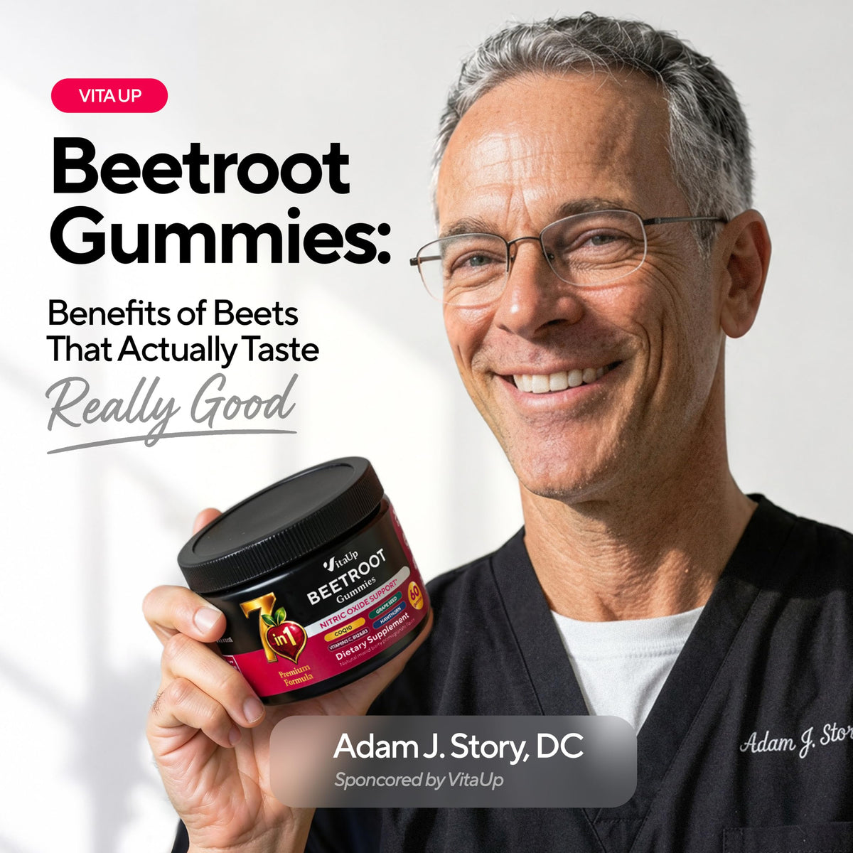 Beet Root Gummies with CoQ10, Grape Seed, Vitamin C, B12 & B3 A595869